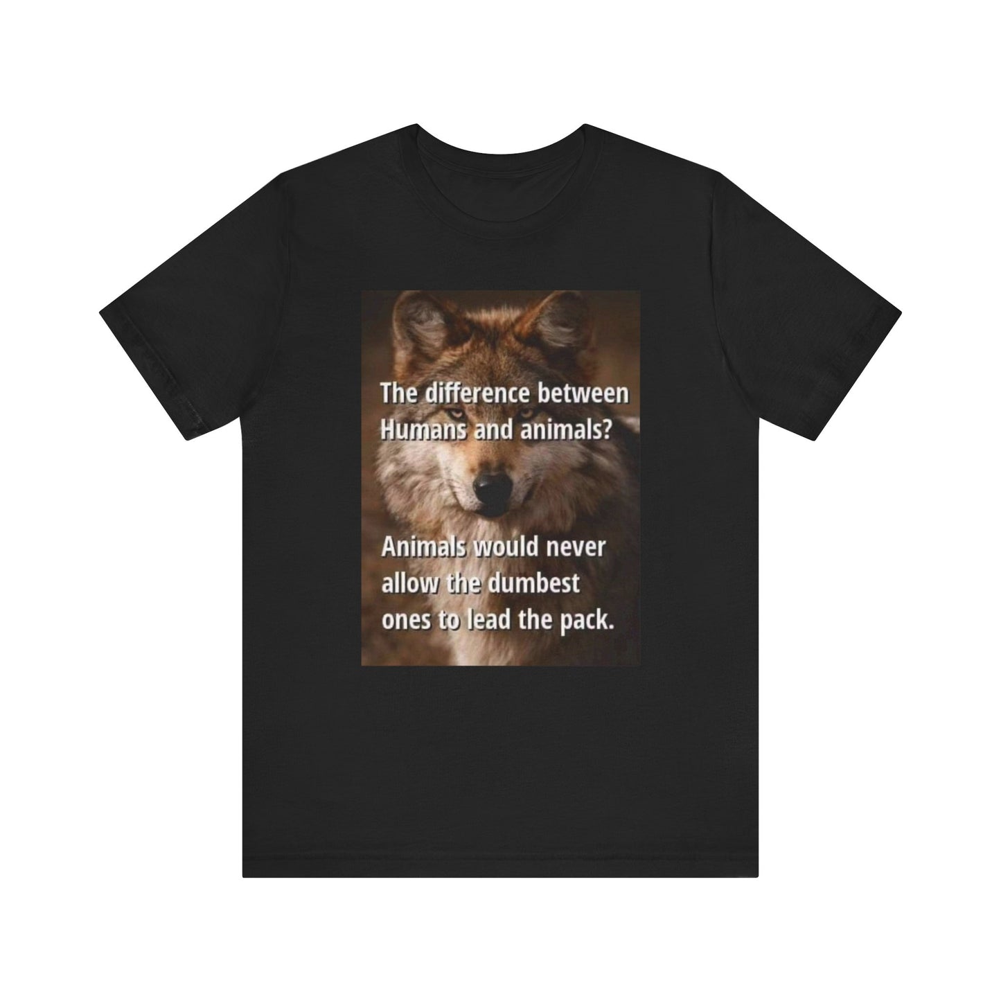 Humorous Animal-Themed Unisex Jersey Tee - "The Difference Between Humans and Animals?" - Laughing N Style