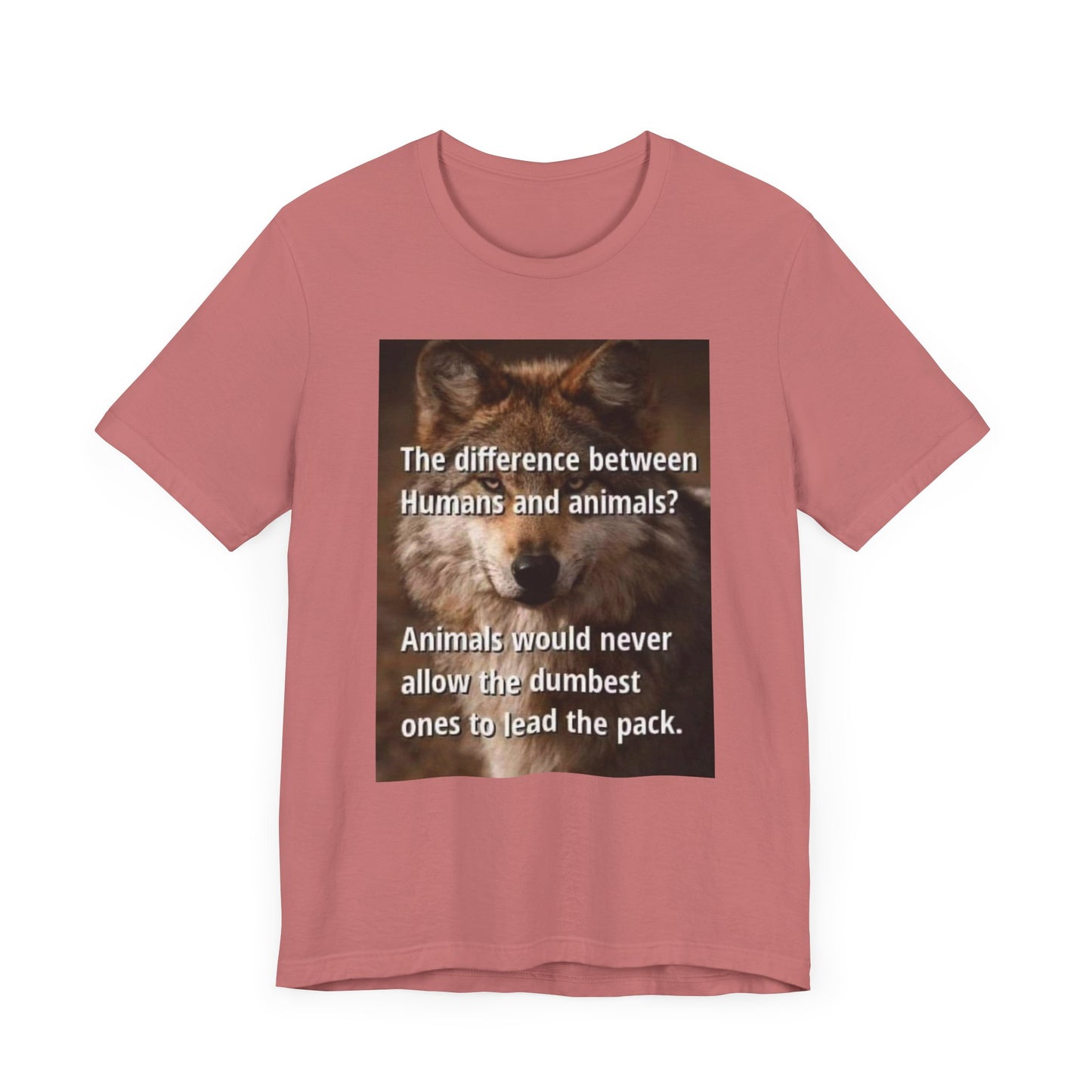 Humorous Animal-Themed Unisex Jersey Tee - "The Difference Between Humans and Animals?" - Laughing N Style