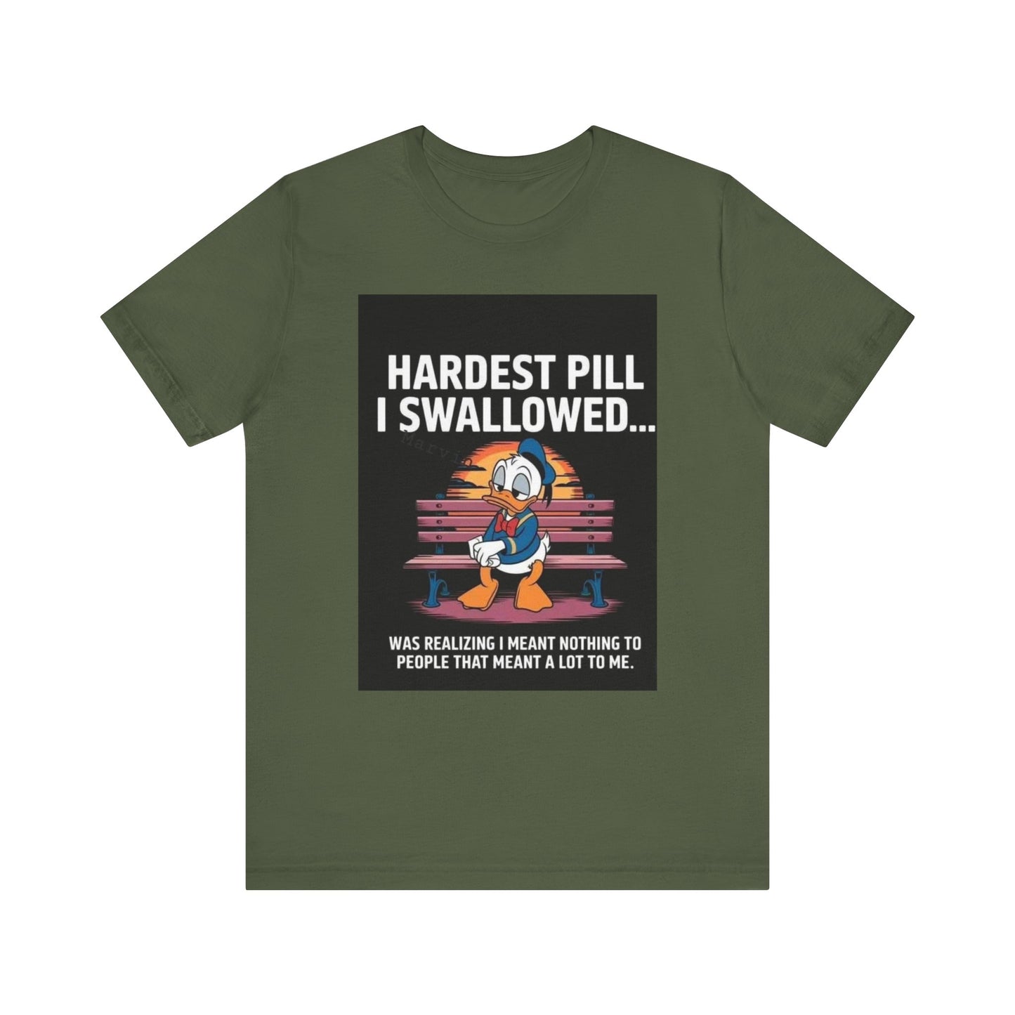 Hardest Pill Unisex Jersey Tee - Reflective Graphic T-Shirt for Thoughtful Wearers - Laughing N Style