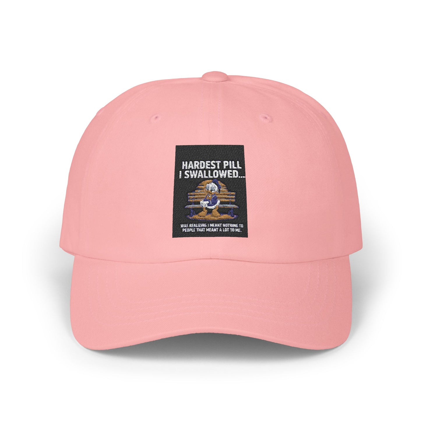 Classic Dad Cap - "Hardest Pill I Swallowed" Casual White Hat for Everyday Wear - Laughing N Style