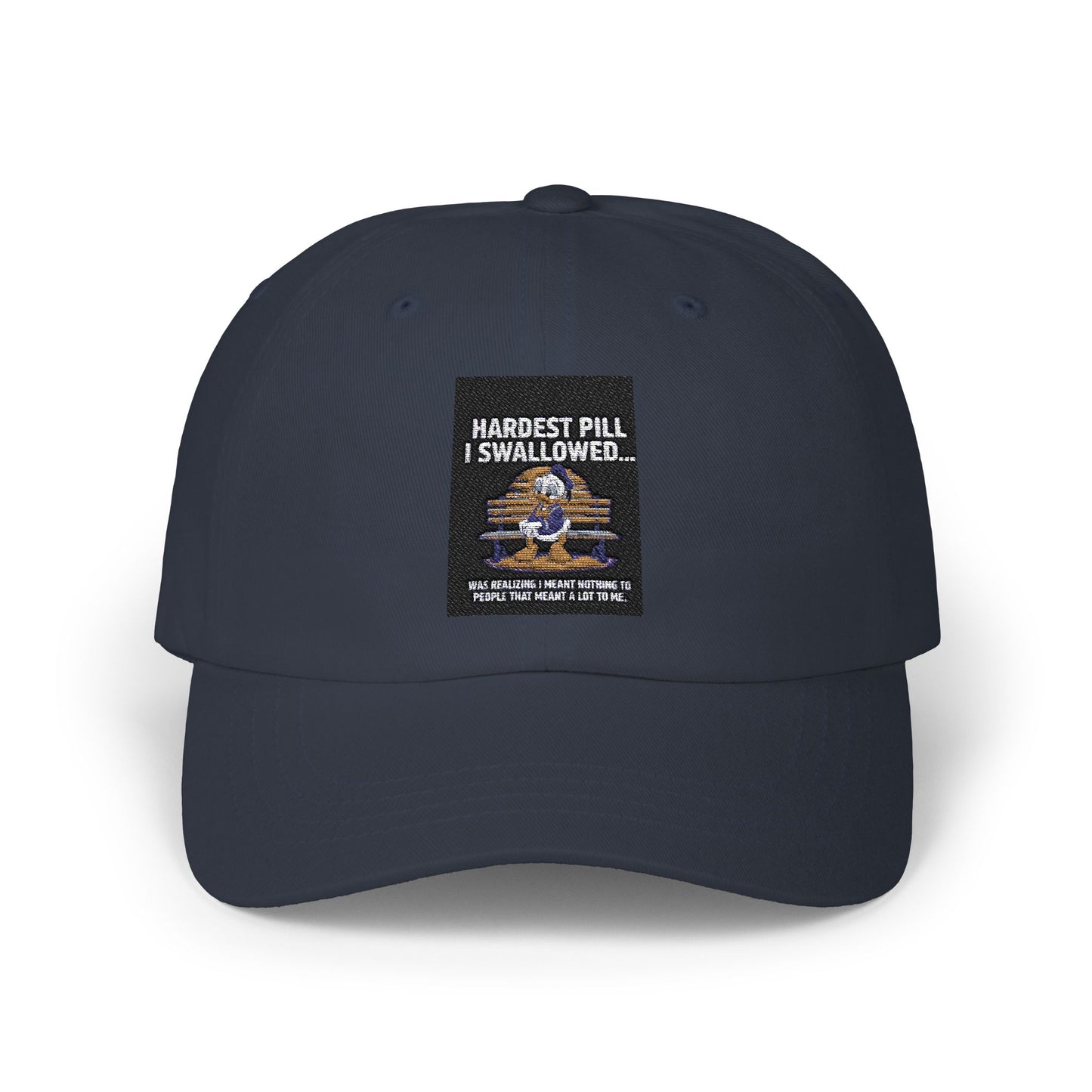 Classic Dad Cap - "Hardest Pill I Swallowed" Casual White Hat for Everyday Wear - Laughing N Style