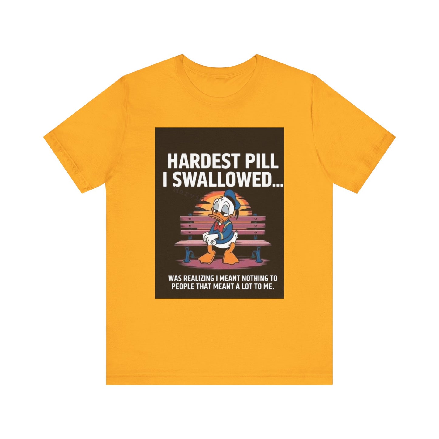 Hardest Pill Unisex Jersey Tee - Reflective Graphic T-Shirt for Thoughtful Wearers - Laughing N Style