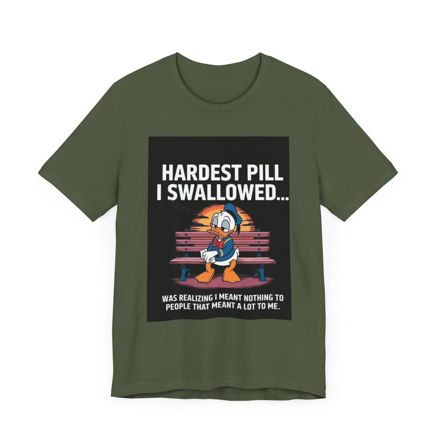 Hardest Pill Unisex Jersey Tee - Reflective Graphic T-Shirt for Thoughtful Wearers - Laughing N Style
