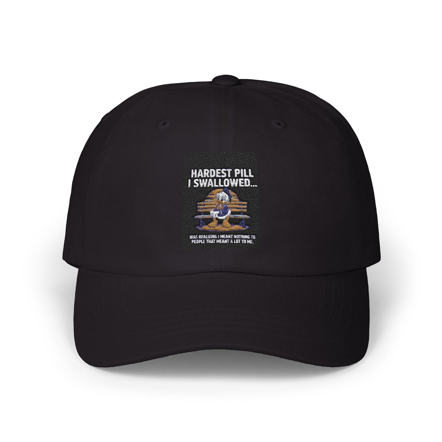 Classic Dad Cap - "Hardest Pill I Swallowed" Casual White Hat for Everyday Wear - Laughing N Style