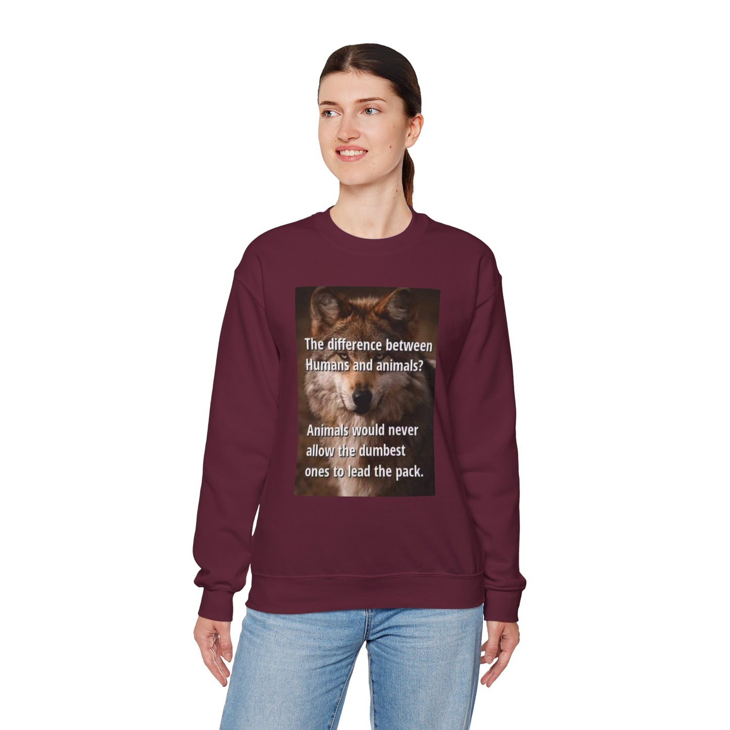 Inspirational Animal Quote Crewneck Sweatshirt - Laughing N Style