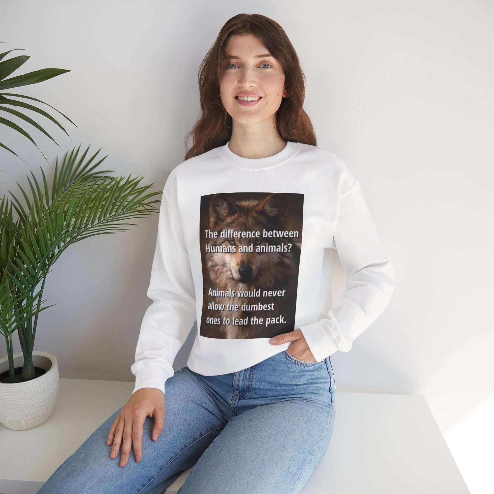 Inspirational Animal Quote Crewneck Sweatshirt - Laughing N Style 
