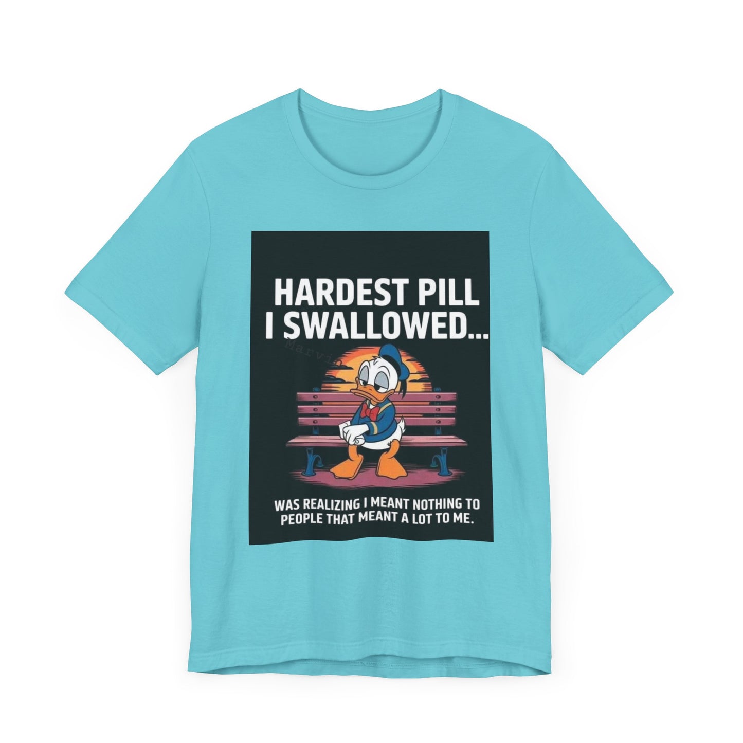 Hardest Pill Unisex Jersey Tee - Reflective Graphic T-Shirt for Thoughtful Wearers - Laughing N Style 