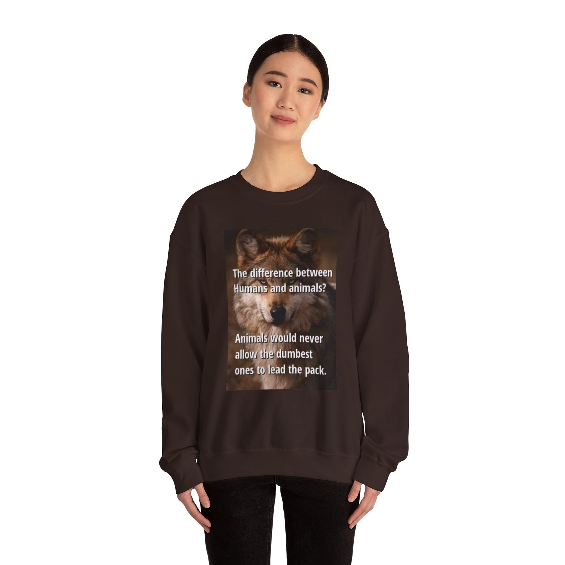 Inspirational Animal Quote Crewneck Sweatshirt - Laughing N Style 
