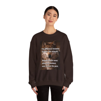 Inspirational Animal Quote Crewneck Sweatshirt - Laughing N Style 
