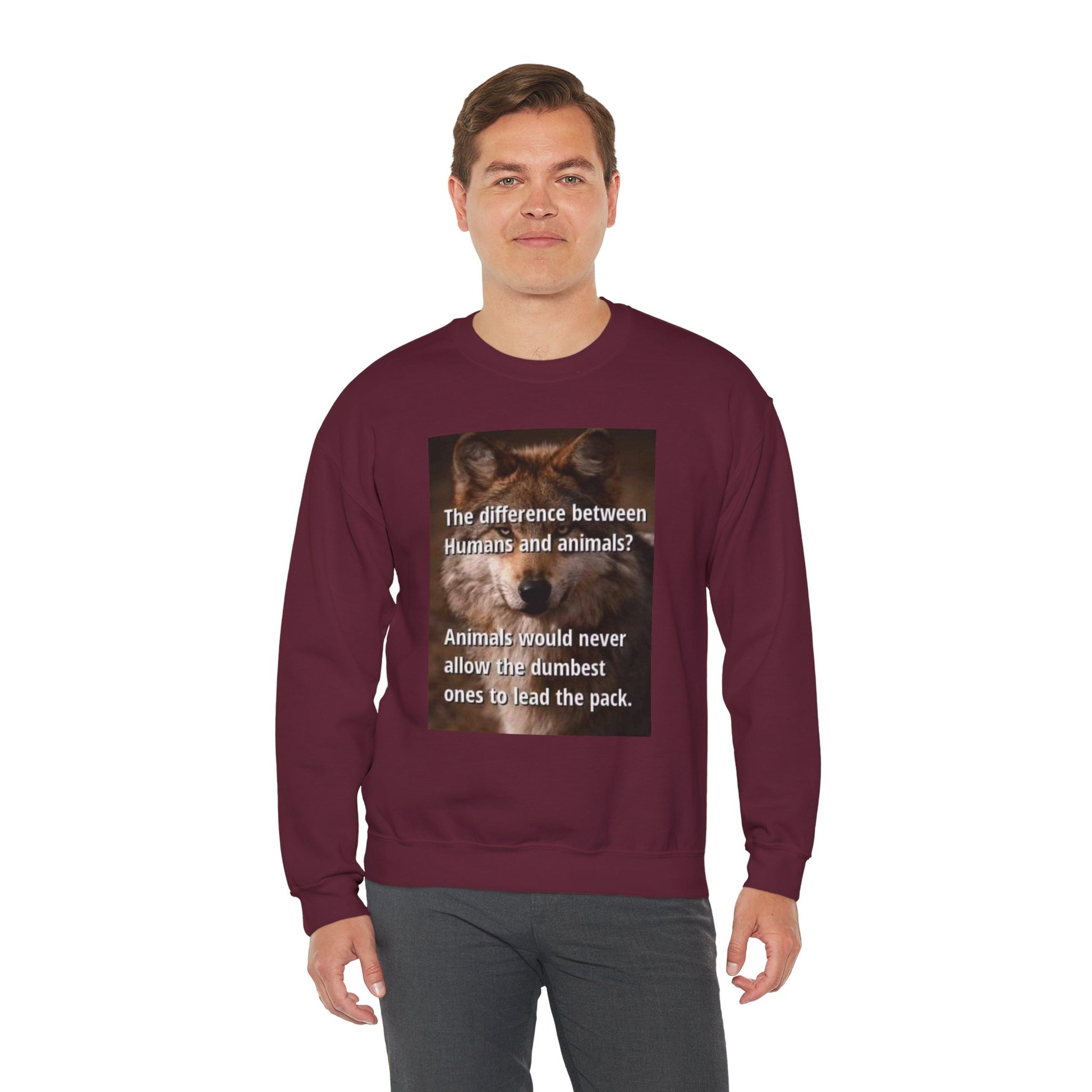 Inspirational Animal Quote Crewneck Sweatshirt - Laughing N Style 