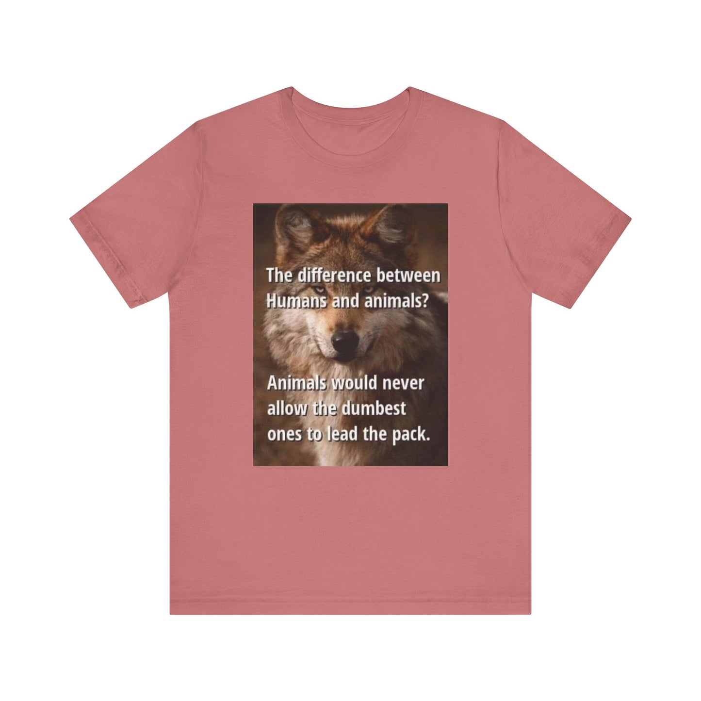 Humorous Animal-Themed Unisex Jersey Tee - "The Difference Between Humans and Animals?" - Laughing N Style 