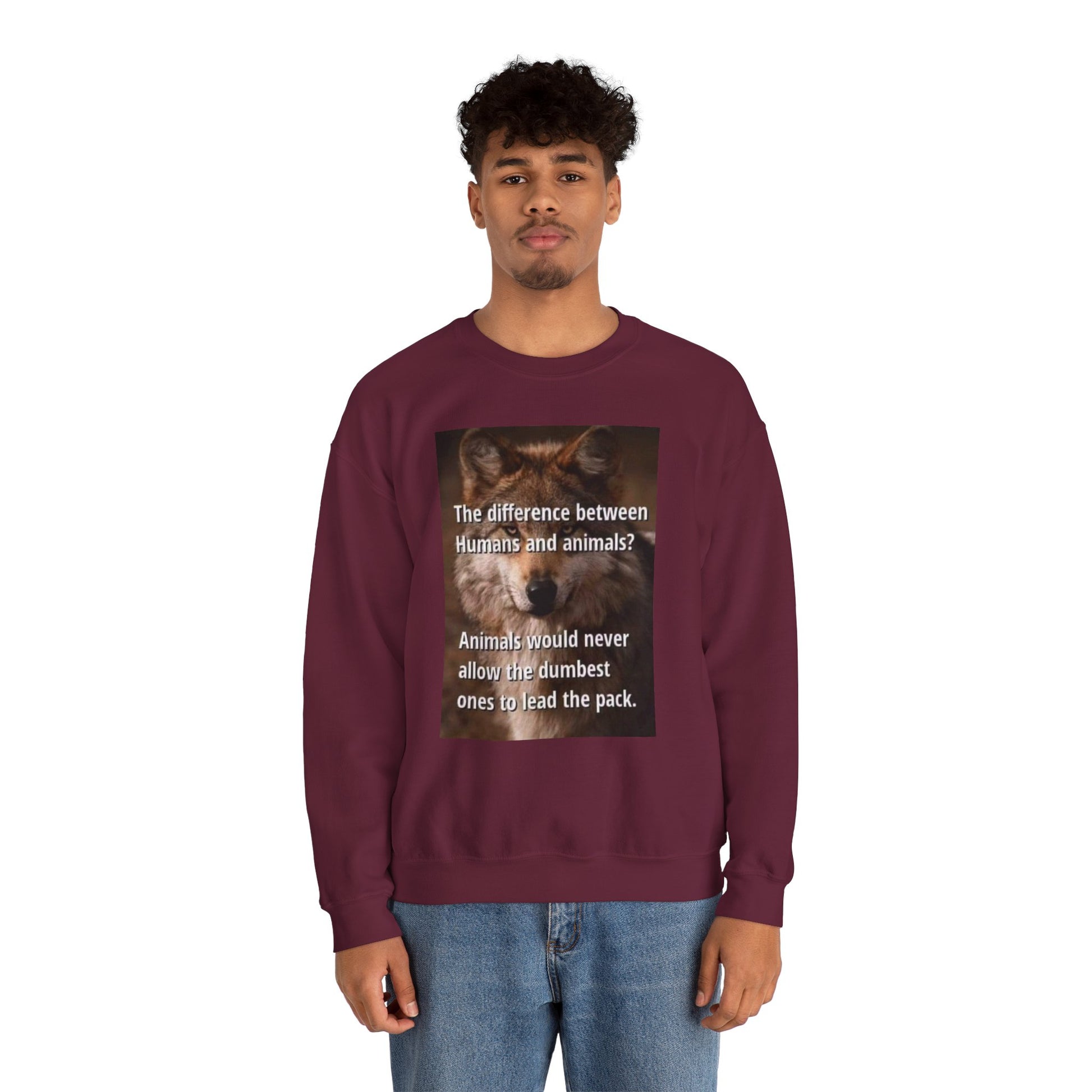 Inspirational Animal Quote Crewneck Sweatshirt - Laughing N Style 