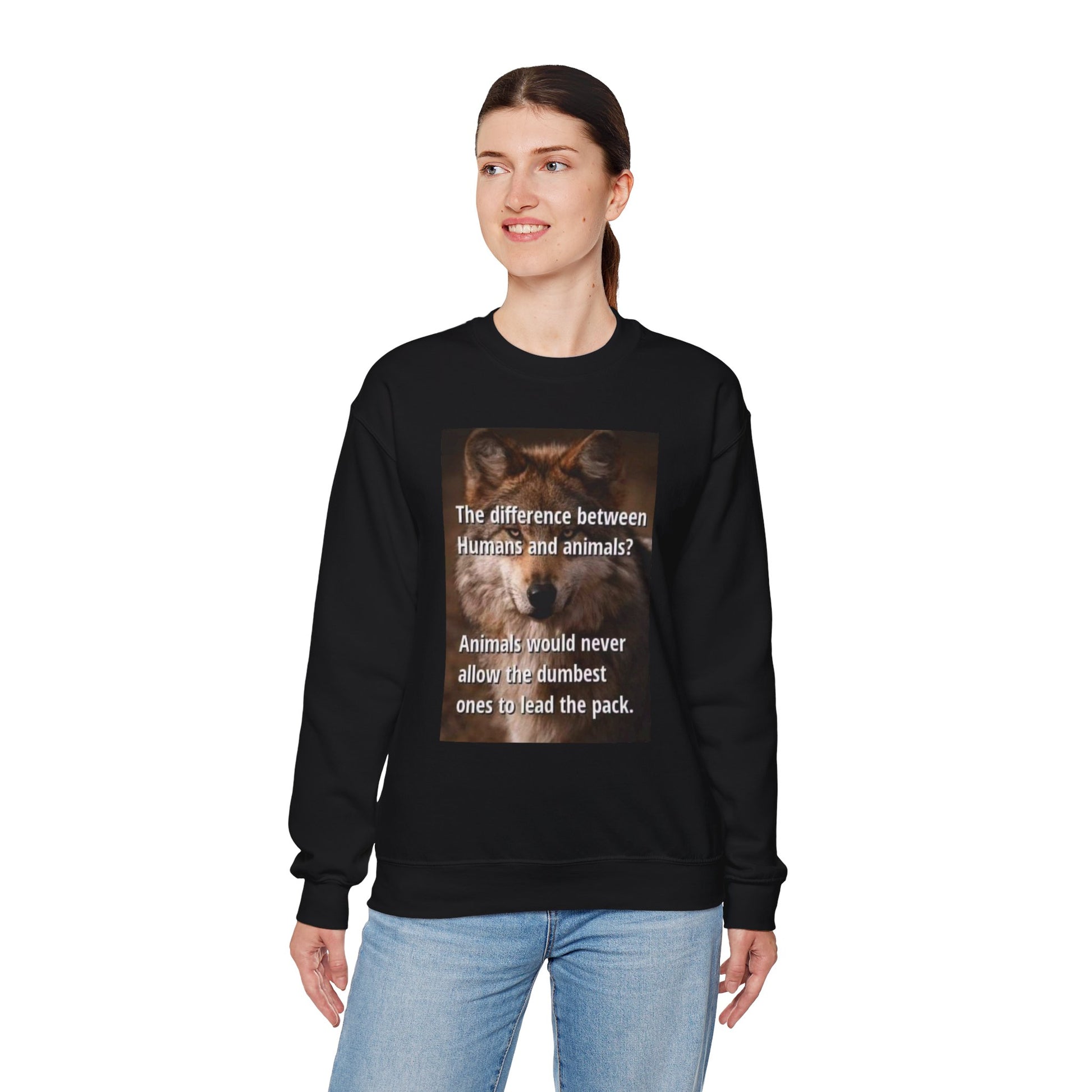 Inspirational Animal Quote Crewneck Sweatshirt - Laughing N Style 