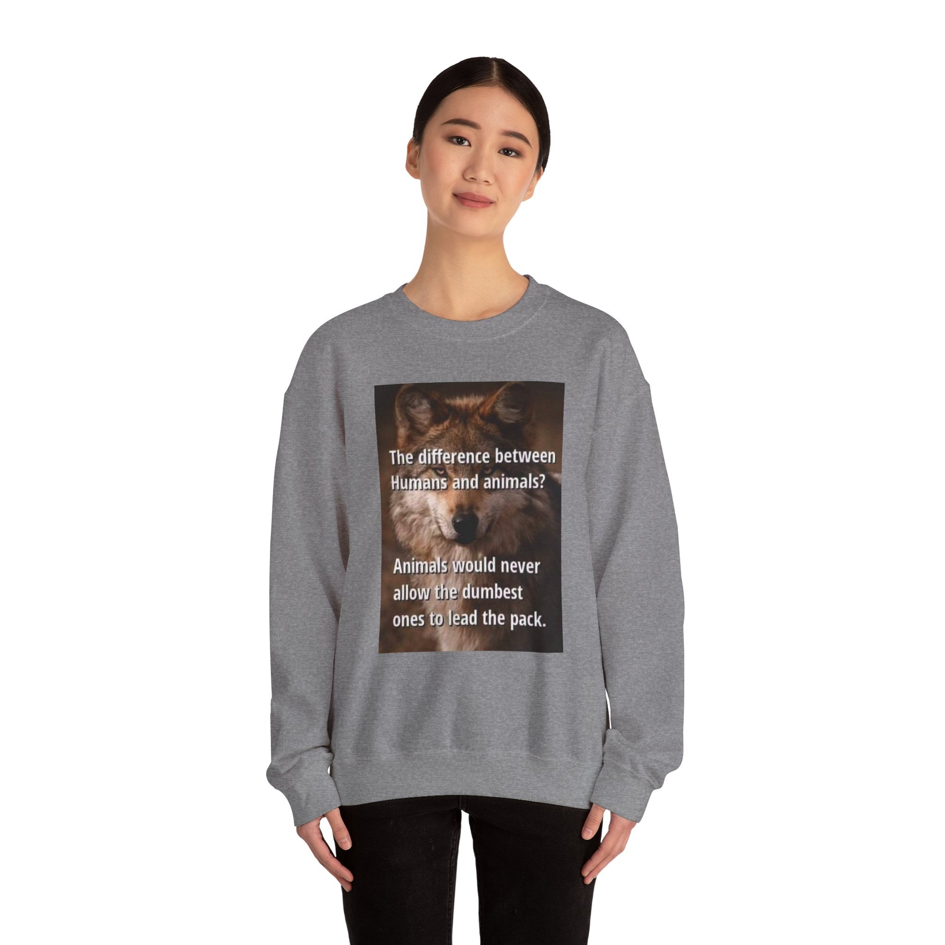 Inspirational Animal Quote Crewneck Sweatshirt - Laughing N Style 