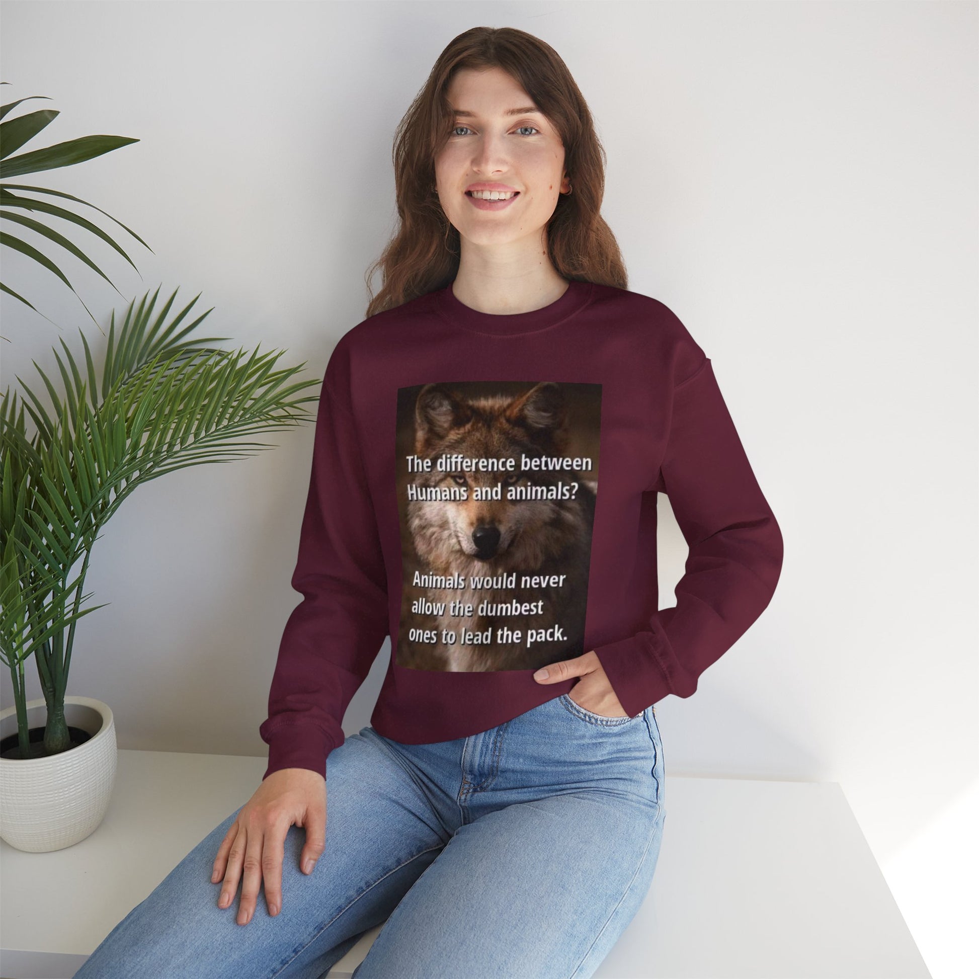 Inspirational Animal Quote Crewneck Sweatshirt - Laughing N Style 
