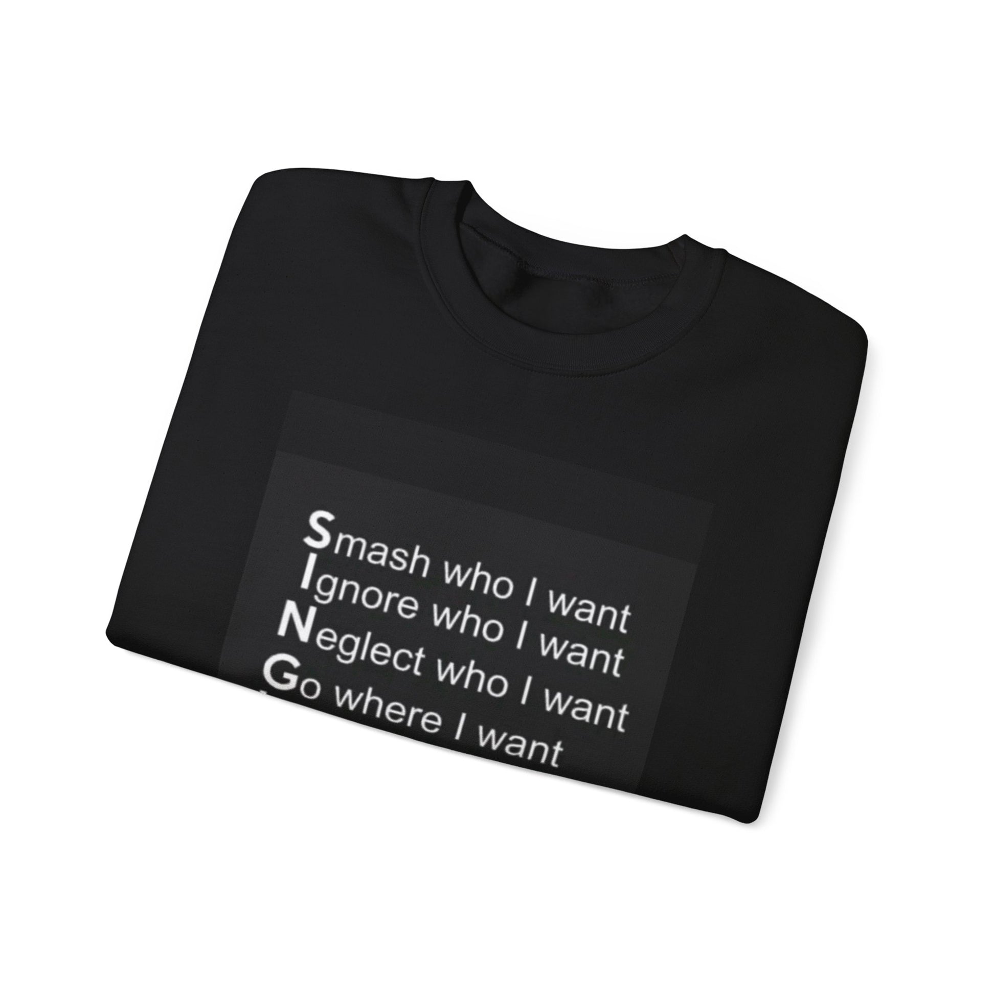 SNGLE Crewneck Sweatshirt - Embrace Independence and Self-Expression - Laughing N Style 