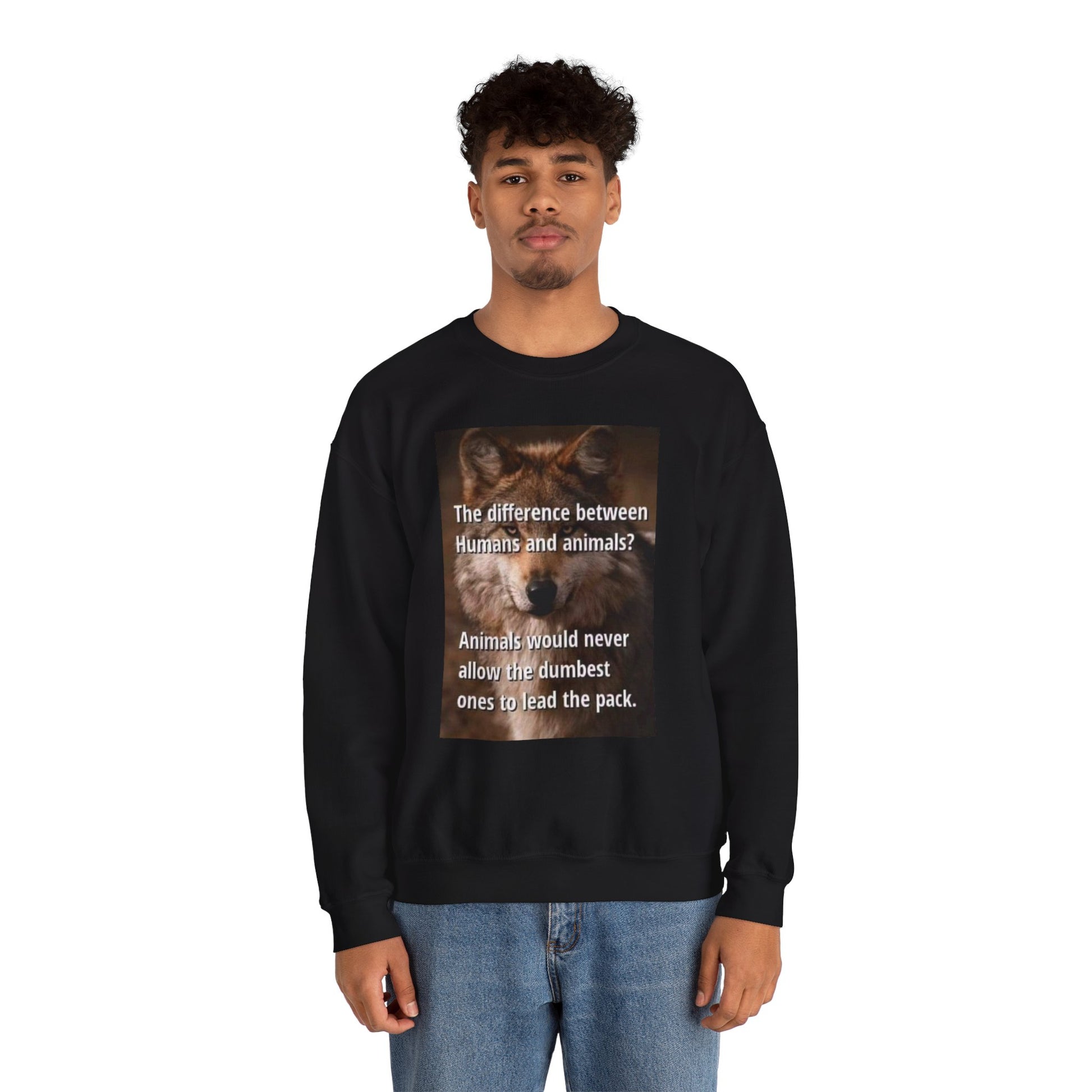 Inspirational Animal Quote Crewneck Sweatshirt - Laughing N Style 