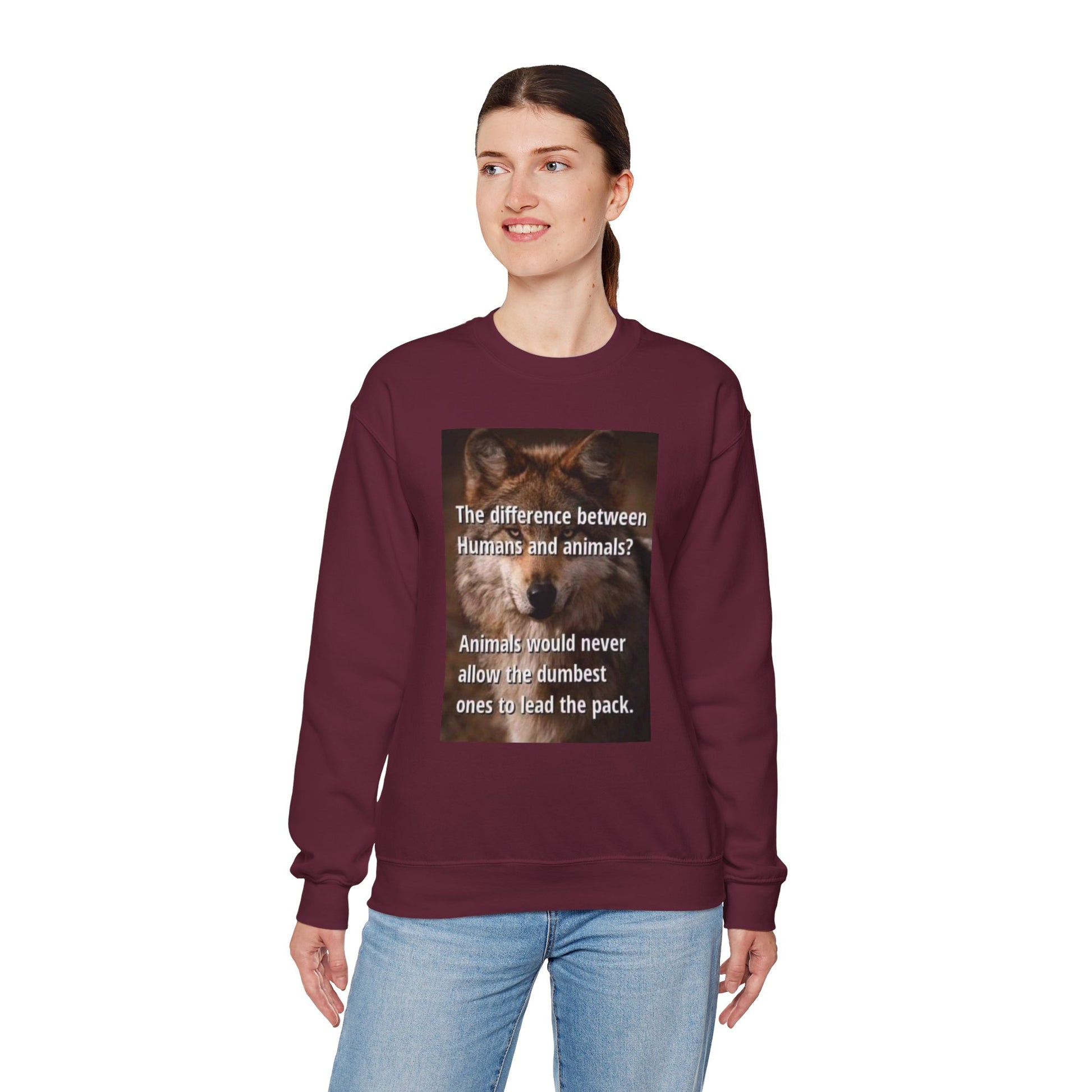 Inspirational Animal Quote Crewneck Sweatshirt - Laughing N Style 