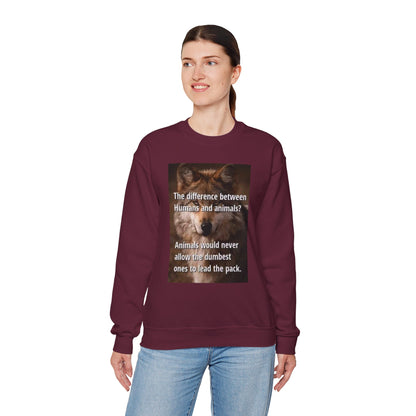Inspirational Animal Quote Crewneck Sweatshirt - Laughing N Style 