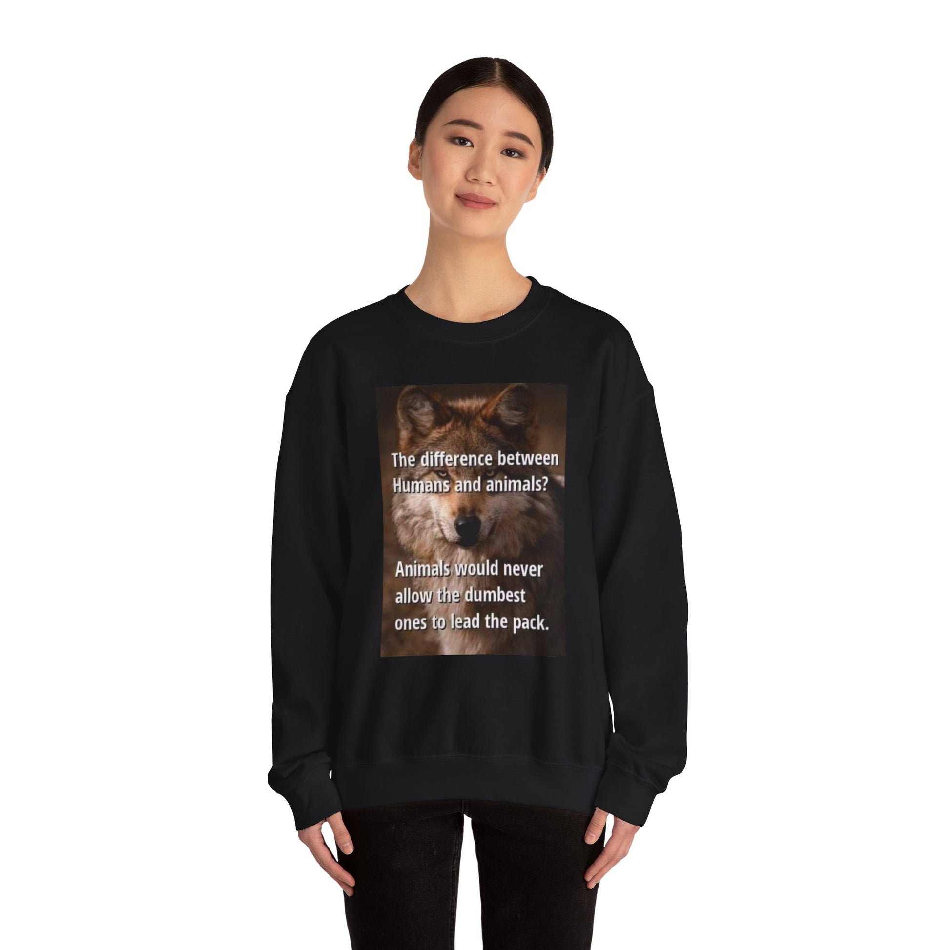 Inspirational Animal Quote Crewneck Sweatshirt - Laughing N Style 